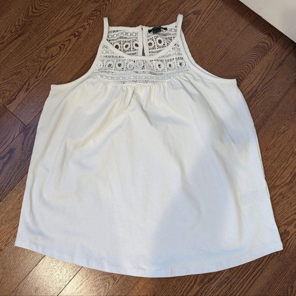 Esmara tank top lace white size Medium